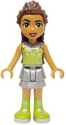 Friends Andrea (Adult) - Flat Silver Skirt, Lime Halter Top and Boots