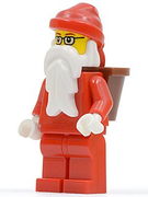 Santa, Red Legs, Glasses, D-Basket 