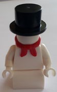 Snowman with 2 x 2 Curved Top Brick as Legs 