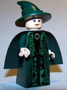 Professor Minerva McGonagall, Dark Green Robe and Cape 