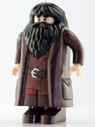 Rubeus Hagrid, Dark Brown Topcoat with Buttons (Light Nougat Version with Movable Hands) 