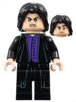 Professor Severus Snape - Dark Purple Shirt, Black Robes, Printed Legs, No Shirt Tail