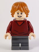 Ron Weasley, Dark Red Sweater, Dark Bluish Gray Medium Legs 