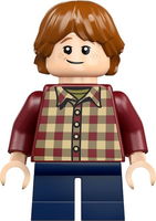 Ron Weasley - Dark Red Plaid Shirt, Dark Blue Short Legs