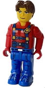 Jack Stone - Red Jacket, Blue Overalls and Blue Legs 