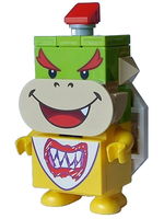 Bowser Jr. - 1 Lime Brick 1 x 1, 1 Red Brick 1 x 1