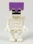 Skeleton with Cube Skull - Medium Lavender Helmet 