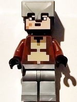 Nether Hero - Reddish Brown Torso, Flat Silver Helmet (662402)