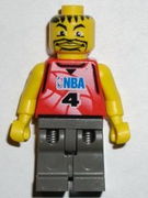 NBA Player, Number 4 with Dark Gray Legs 