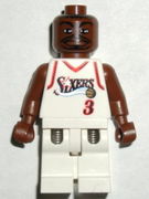 NBA Allen Iverson, Philadelphia 76ers #3 (White Uniform) 