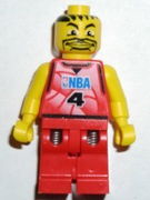 NBA Player, Number 4 with Red Legs 