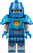 Nexo Knight Soldier - Dark Azure Armor, Blue Helmet with Eye Slit, Dark Azure Hands 