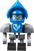 Clay Bot - Dark Bluish Gray Shoulders and Blue Helmet 