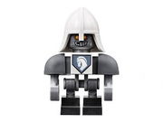 Lance Bot - Dark Bluish Gray Shoulders, White Helmet and Harpoon Holder 