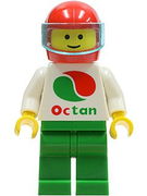 Octan - White Logo, Green Legs, Red Helmet, Trans-Light Blue Visor 