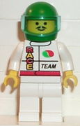 Octan - Race Team, White Legs, Green Helmet, Trans-Light Blue Visor 