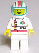 Octan - Race Team, White Legs, White Red/Green Striped Helmet, Trans-Light Blue Visor 