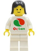 Octan - White Logo, White Legs, Black Female Hair 