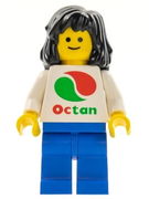 Octan - White Logo, Blue Legs, Black Mid-Length Female Hair 