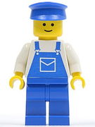 Overalls Blue with Pocket, Blue Legs, Blue Hat 