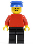 Plain Red Torso with Red Arms, Black Legs, Blue Hat 