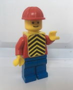 Plain Red Torso with Red Arms, Blue Legs, Red Construction Helmet, Yellow Chevron Vest 