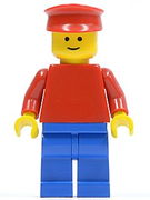 Plain Red Torso with Red Arms, Blue Legs, Red Hat 