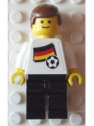 Soccer Player - German Player 4, German Flag Torso Sticker on Front, Black Number Sticker on Back (specify number in listing) 