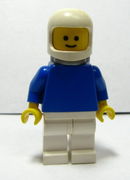 Plain Blue Torso with Blue Arms, White Legs, White Classic Helmet, Airtanks 