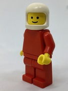 Plain Red Torso with Red Arms, Red Legs, White Classic Helmet 
