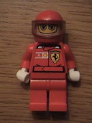 乐高人仔 F1 Ferrari Driver with Helmet and Balaclava