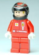 F1 Ferrari - K. Raikkonen with Helmet Black Printed - with Torso Stickers 