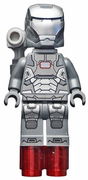 War Machine - Dark Bluish Gray and Silver Armor with Backpack 