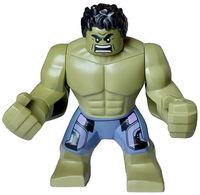 Hulk - Giant, Sand Blue Pants with Lavender Panels, Raging