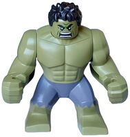 Hulk - Giant, Dark Bluish Gray Pants, Raging