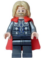 Thor - Flexible Rubber Cape, Black Legs, Tousled Hair