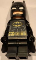 Batman - Black Suit, Yellow Belt, Cowl with White Eyes, Flexible Rubber Cape