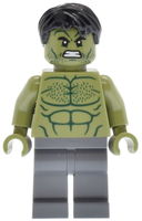 Hulk - Minifigure, Dark Bluish Gray Legs