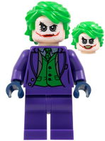 The Joker - Dark Purple Suit, Green Vest, Bright Green Hair