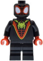 Spider-Man (Miles Spin Morales) - Black Medium Legs, Lime Spider Logo