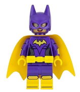 Batgirl, Yellow Cape, Dual Sided Head with Smile/Angry Pattern 