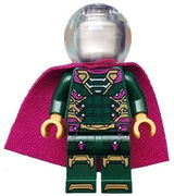 Mysterio, Magenta Trim, Flat Silver Head, Trans-Clear Helmet 