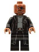 Nick Fury - Gray Sweater and Black Trench Coat, No Shirt Tail 