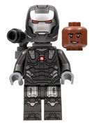 War Machine - Pearl Dark Gray and Silver Armor with Backpack