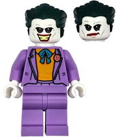 The Joker - Medium Lavender Suit, Bright Light Orange Vest, Dark Green Hair