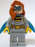 Batgirl - Minifigure, Light Bluish Gray Suit