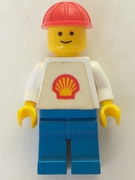 Shell - Classic - Blue Legs, Red Construction Helmet (Torso with Trapezoid Sticker) 