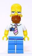 Homer Simpson with Tie and Badge 