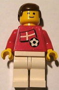 Soccer Player - Danish Player 4, Danish Flag Torso Sticker on Front, Black Number Sticker on Back (specify number in listing) 