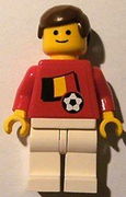 Soccer Player - Belgian Player 4, Belgian Flag Torso Sticker on Front, Black Number Sticker on Back (specify number in listing) 
